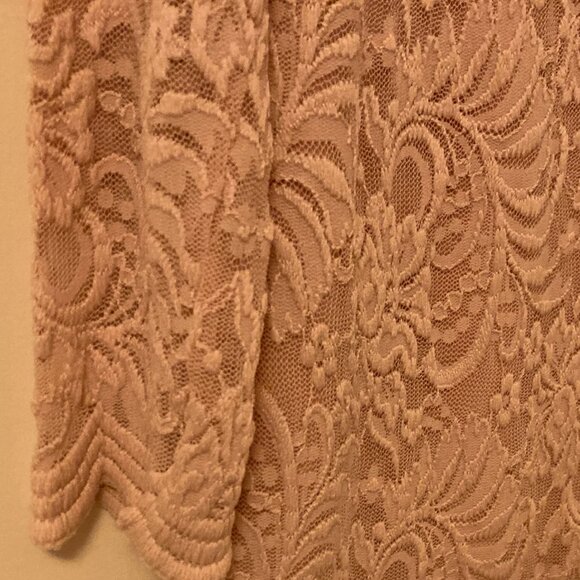 Bebe blush lace long sleeve dress XL - Picture 15 of 16